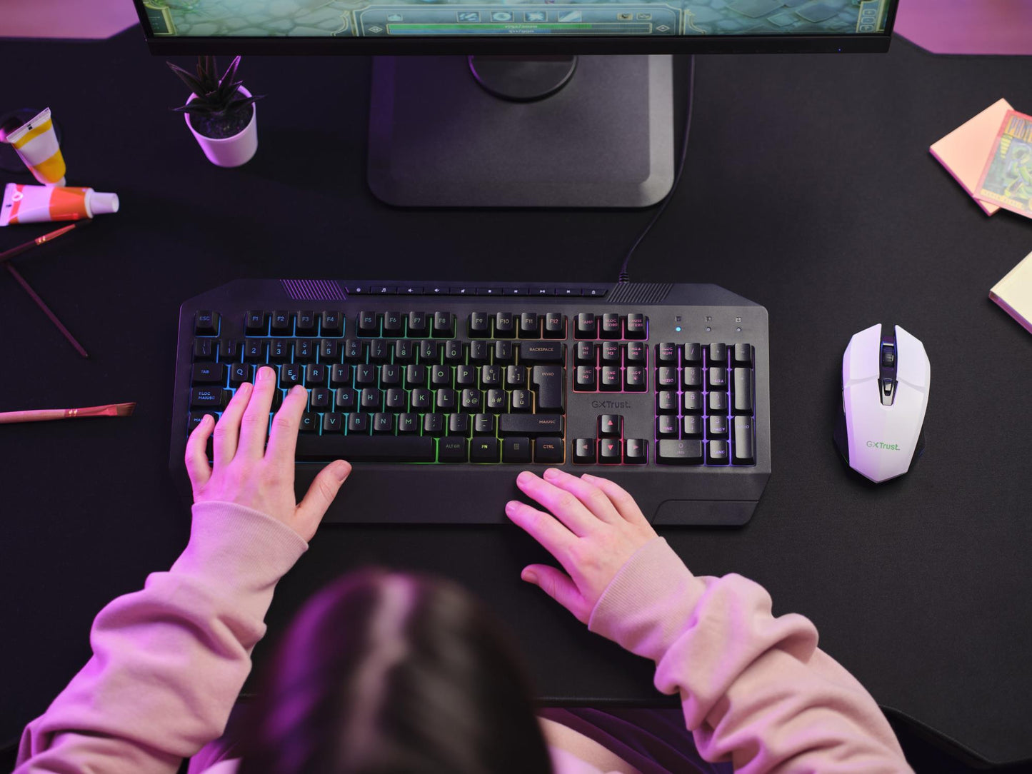Trust Mouse USB Optical Wireless White - GXT110W