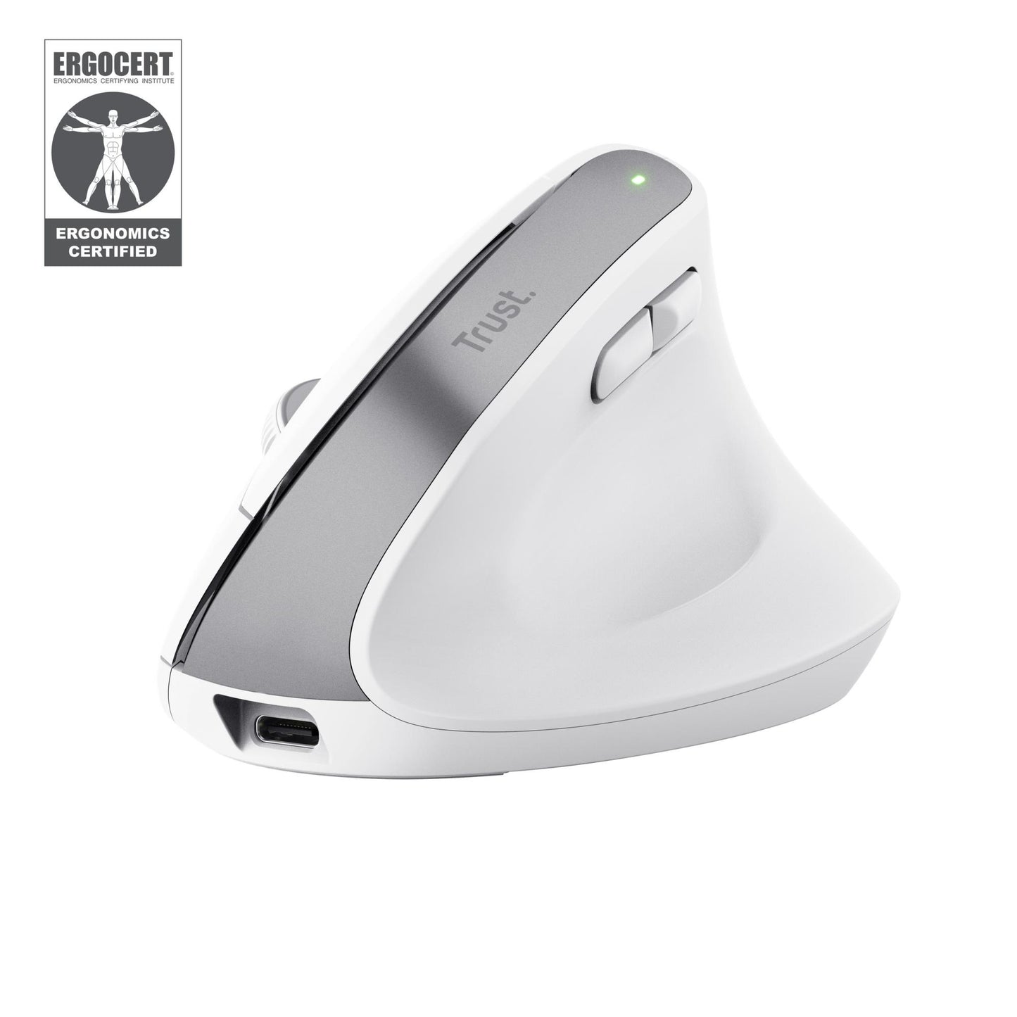 Trust Mouse USB Optical Wireless Bayo + / Ergonomic WHT