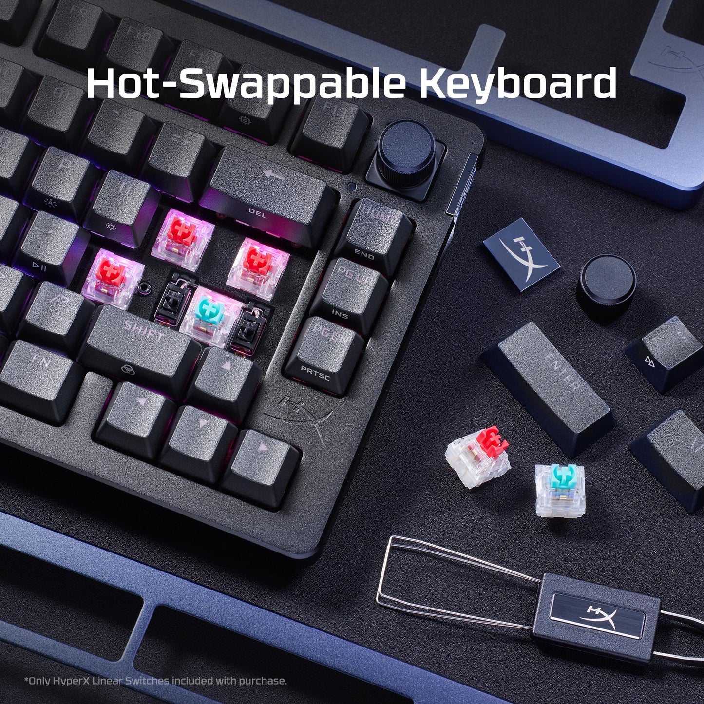 Hyperx Keyboard Alloy Rise Black - 7G7A3AA#ABA