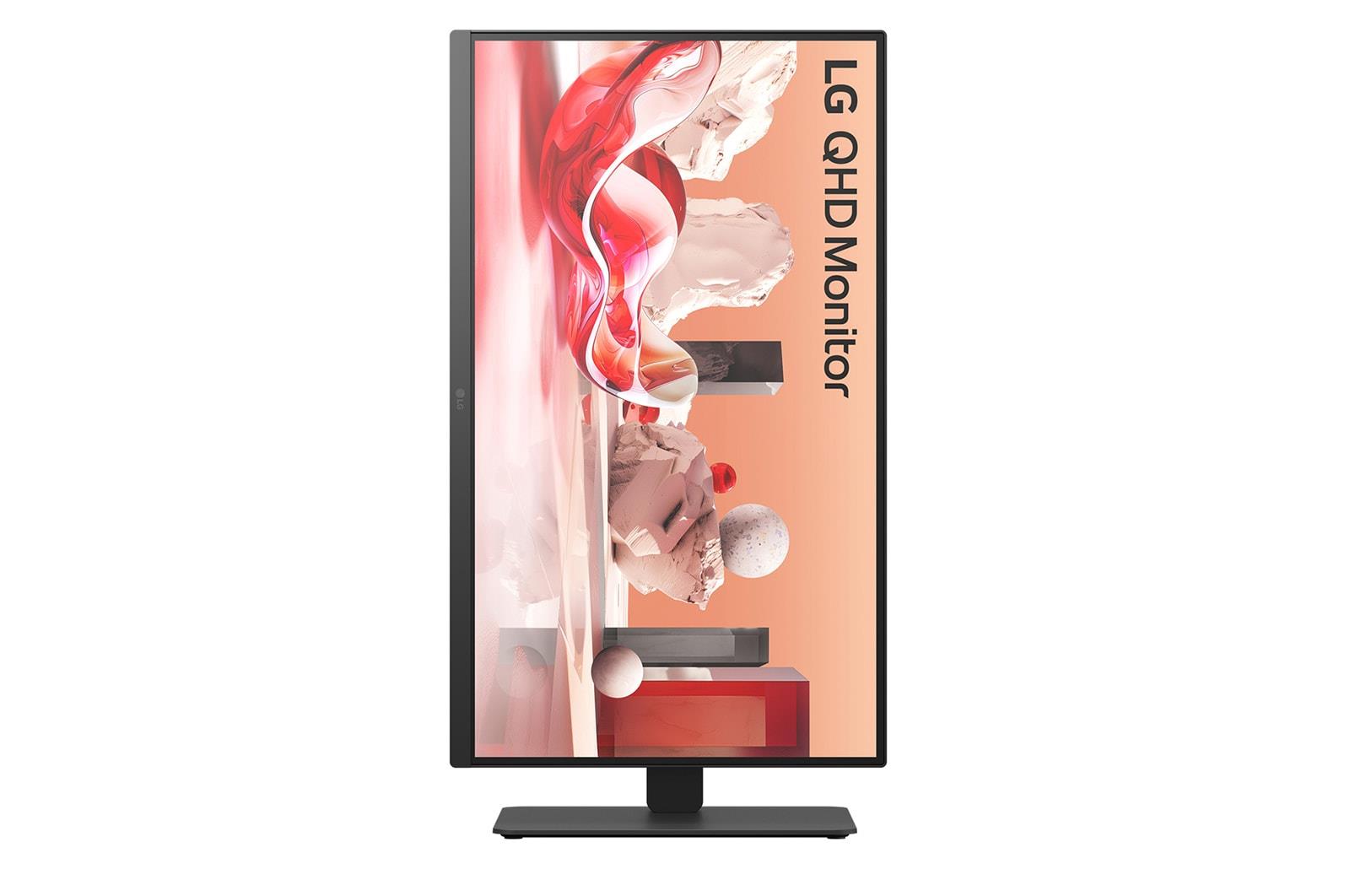 LG LCD Monitor LG 27BA75QB-B 27" Panel IPS 2560X1440 16:9 100Hz Matte Speakers Swivel Pivot Height Adjustable Tilt Colour Black