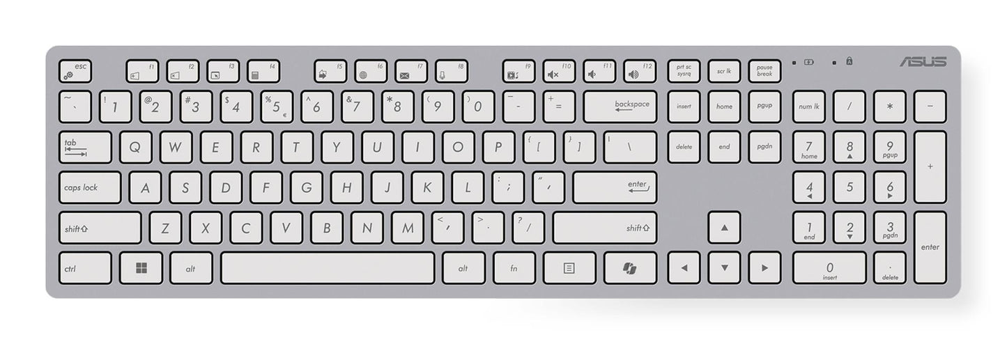 Asus Keyboard + Mouse Wireless Optical W5000 - White