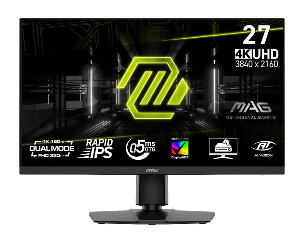 MSI LCD Monitor MSI MAG 272URDF E16 27" Gaming / 4K Matte Panel IPS 3840X2160 16:9 160Hz 0.5 Ms Colour Black