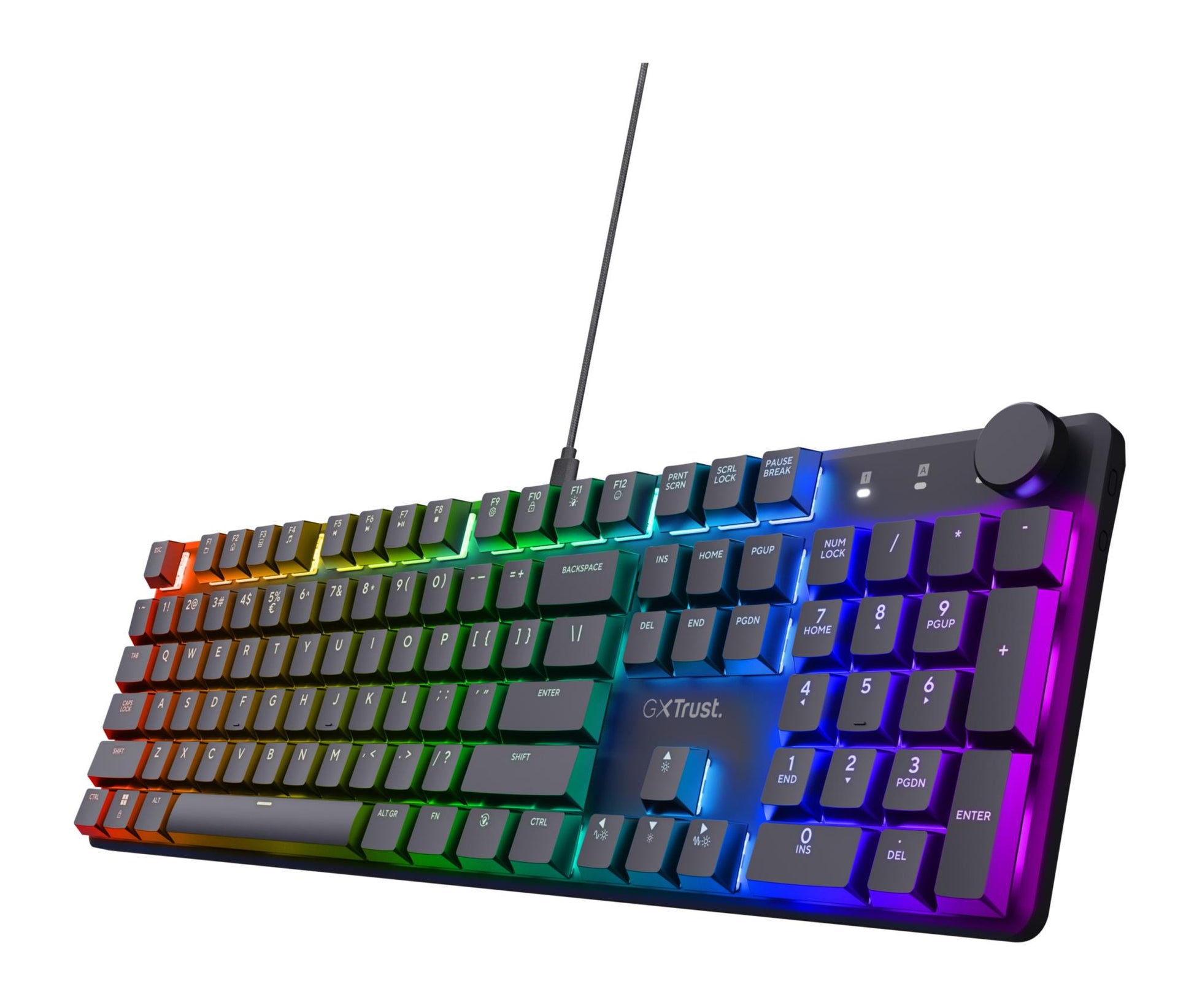 Trust Keyboard USB GXT866 Torix - EN