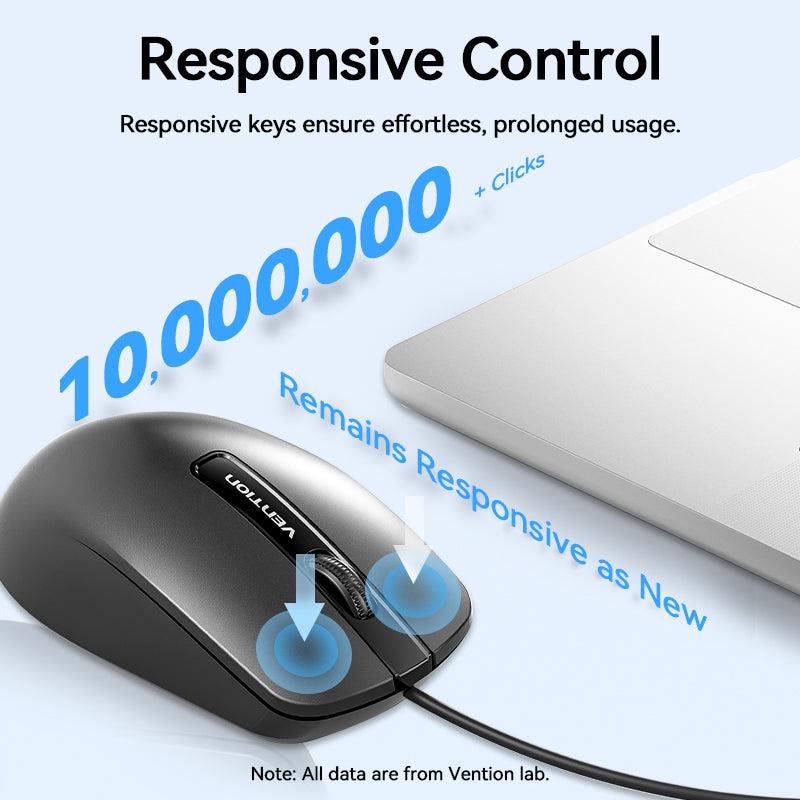 Vention Mouse USB Optical Black - Ktabg