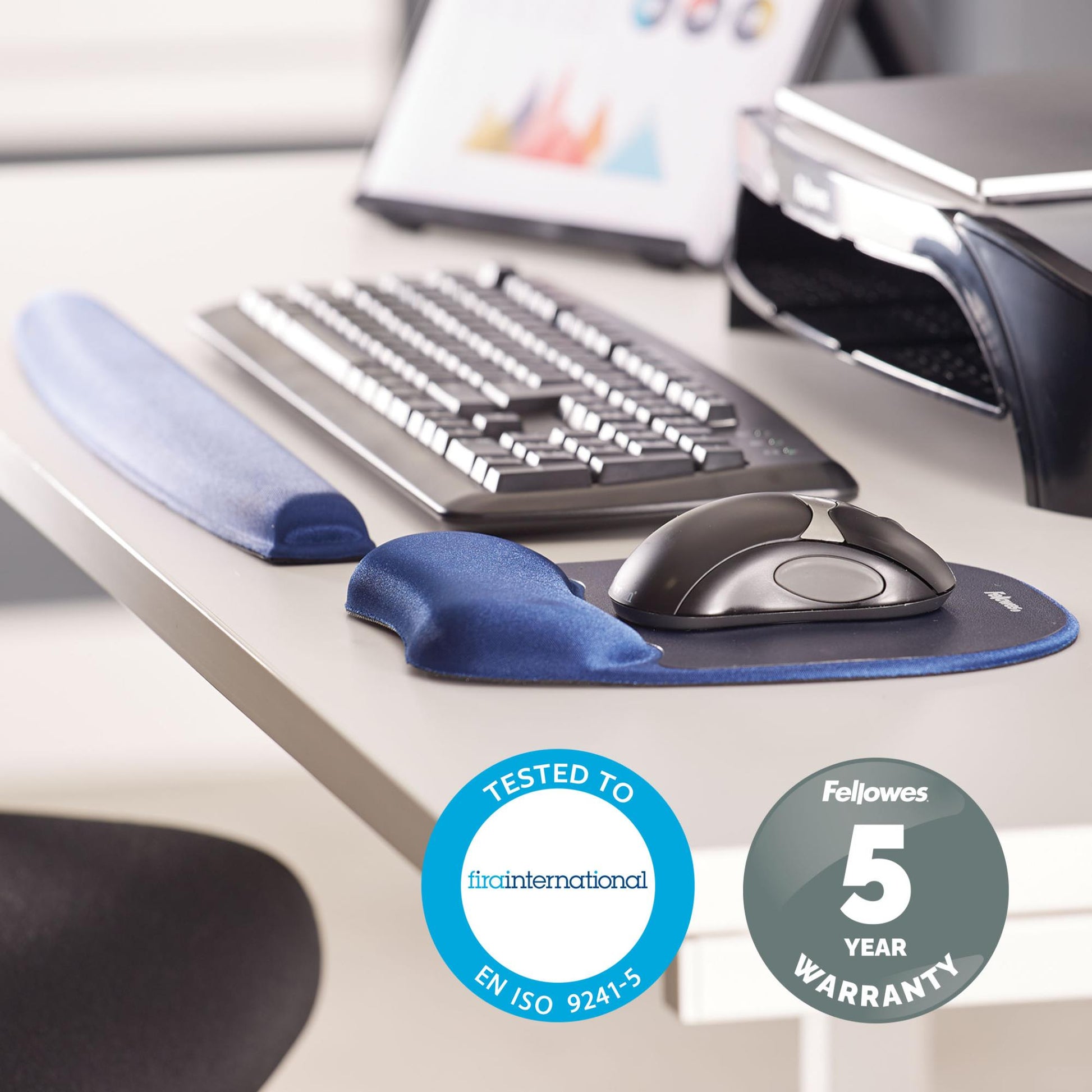 Fellowes Mouse Pad Memory Foam - Sapphire