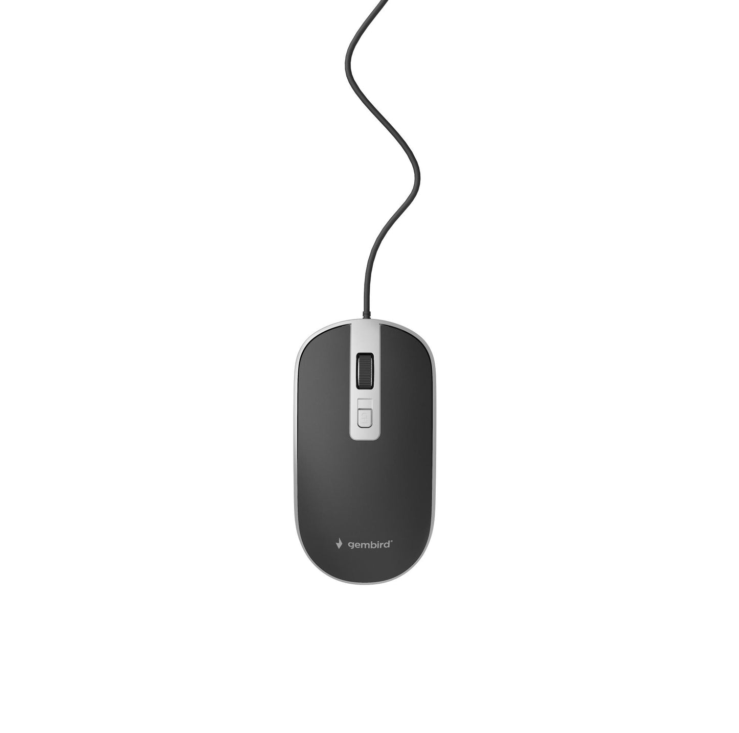 Gembird Mouse USB Optical Black - Silver / MUS-4B-06-BS