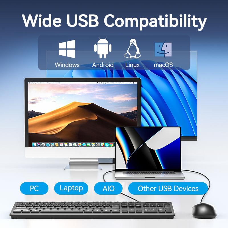 Vention Mouse USB Optical Black - Ktabg
