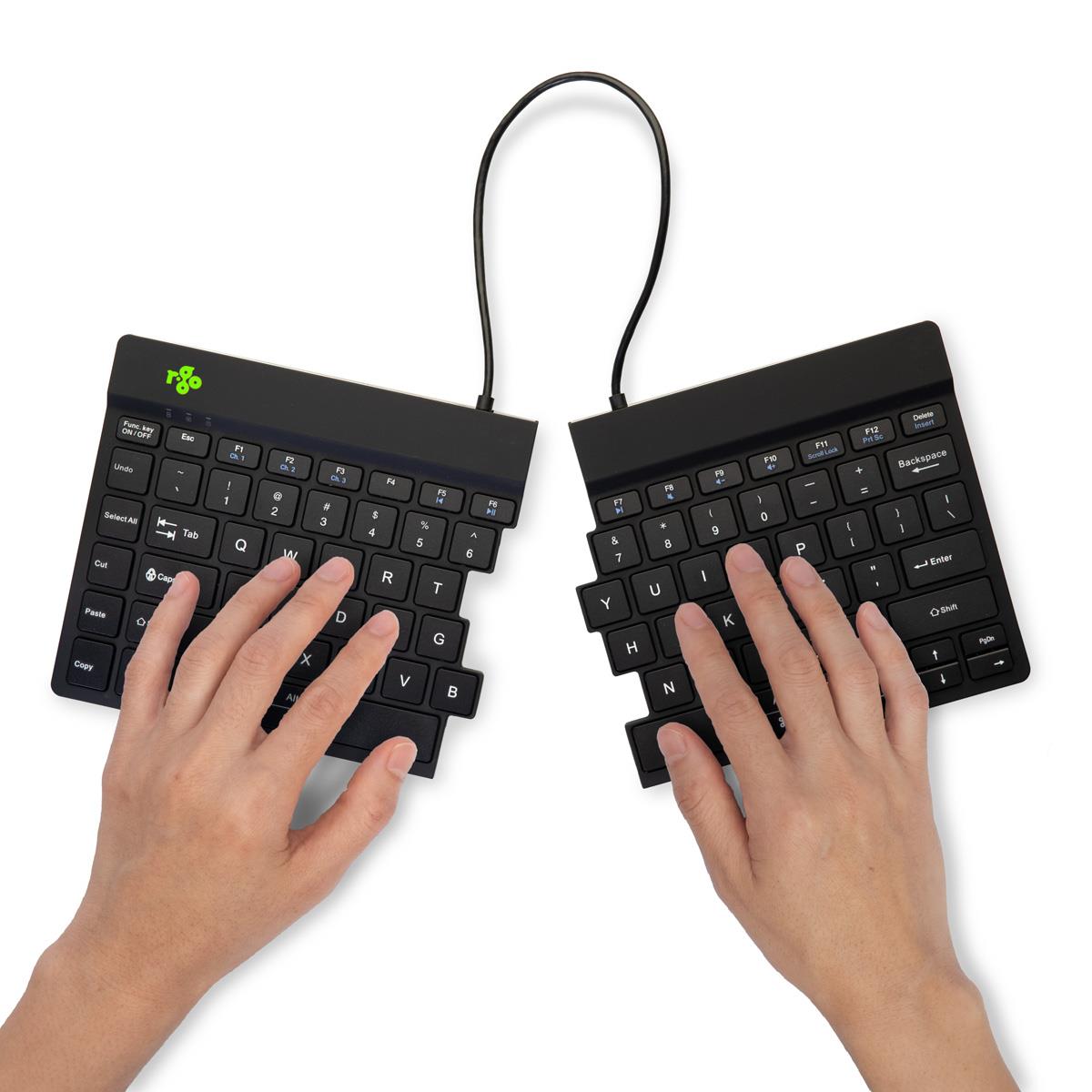 R-GO Tools Keyboard Wireless Compact Break - Black