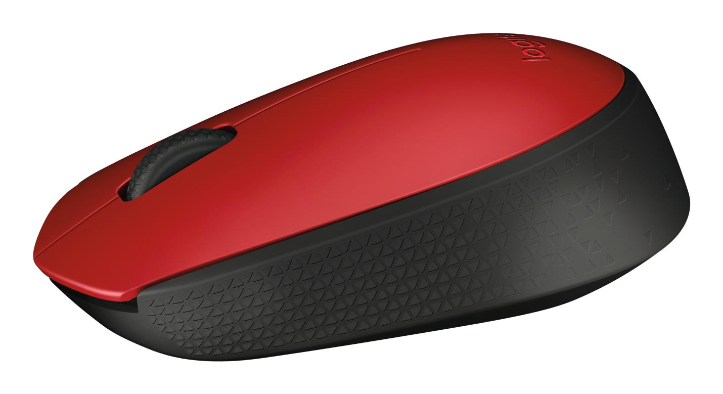 Logitech Mouse USB Optical Wireless M171 - RED