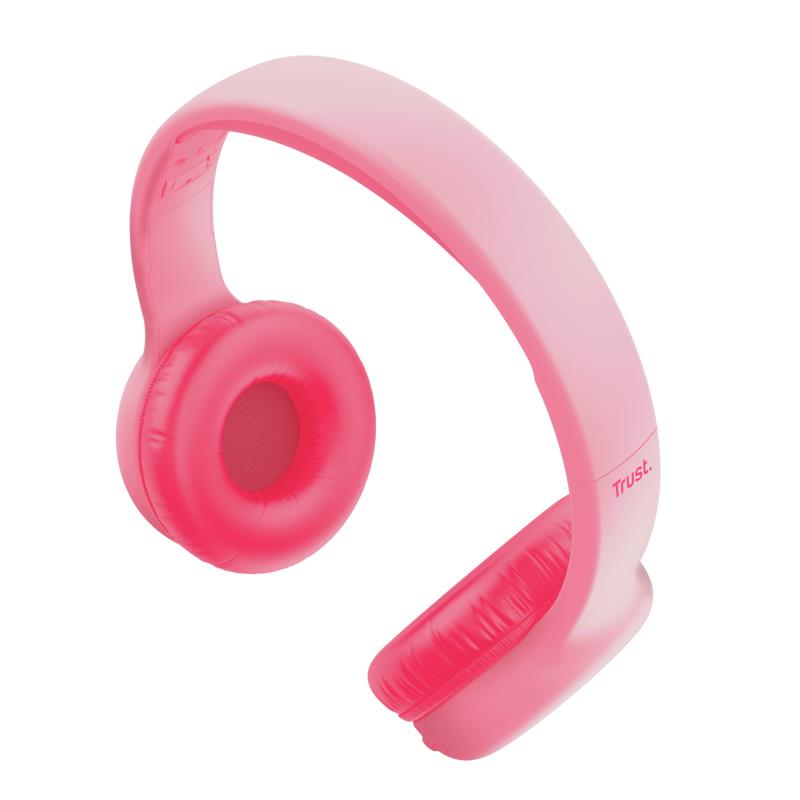 Trust Headphones Wireless Nouna Kids - Pink