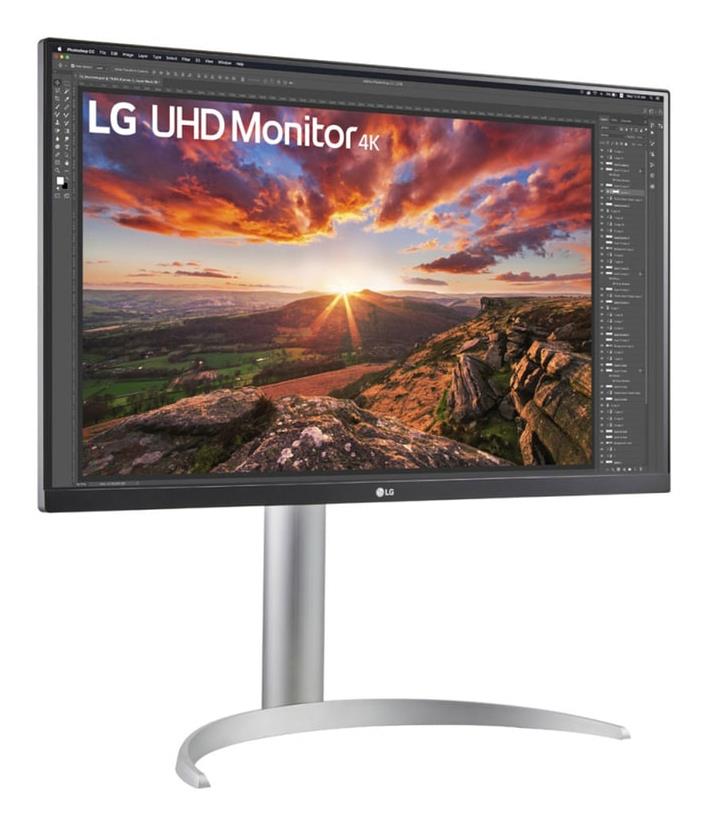 LG LCD Monitor LG 27UP850K-W 27" Gaming Panel IPS 3840X2160 16:9 60 Hz 5 Ms Pivot Height Adjustable Tilt Colour Black
