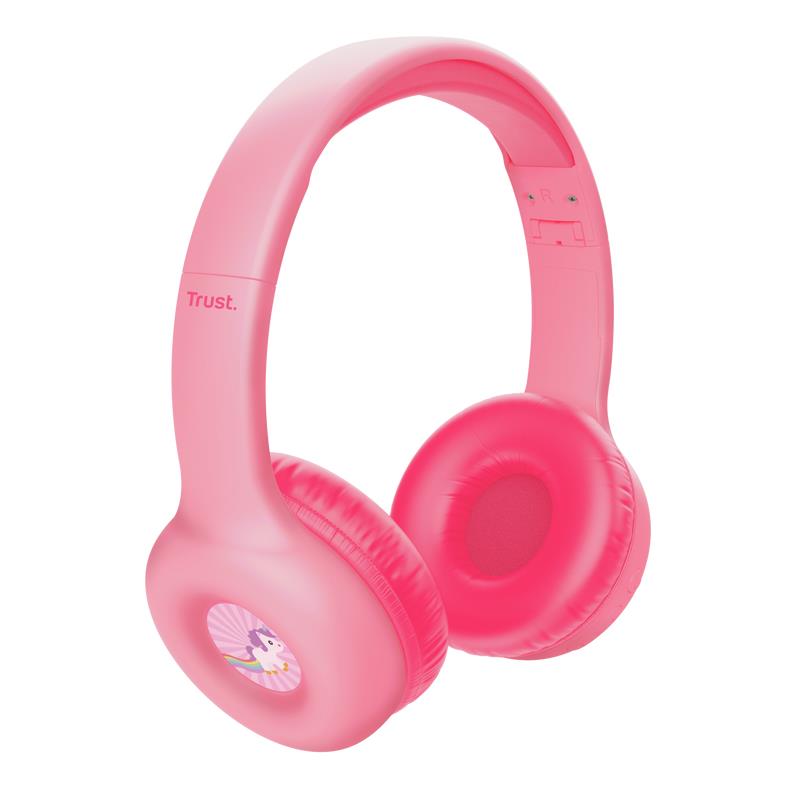 Trust Headphones Wireless Nouna Kids - Pink
