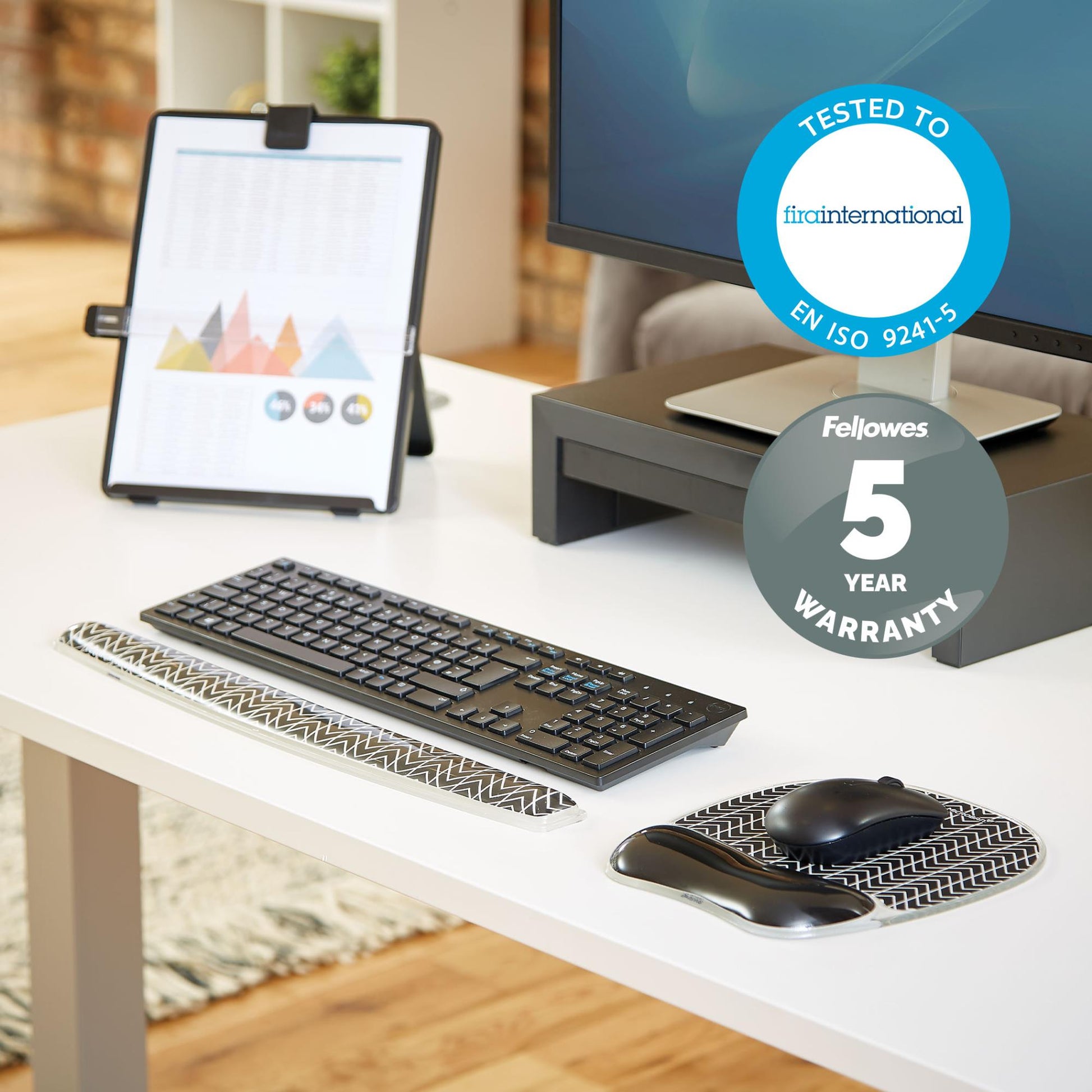 Fellowes Mouse Pad Photo GEL - Chevron