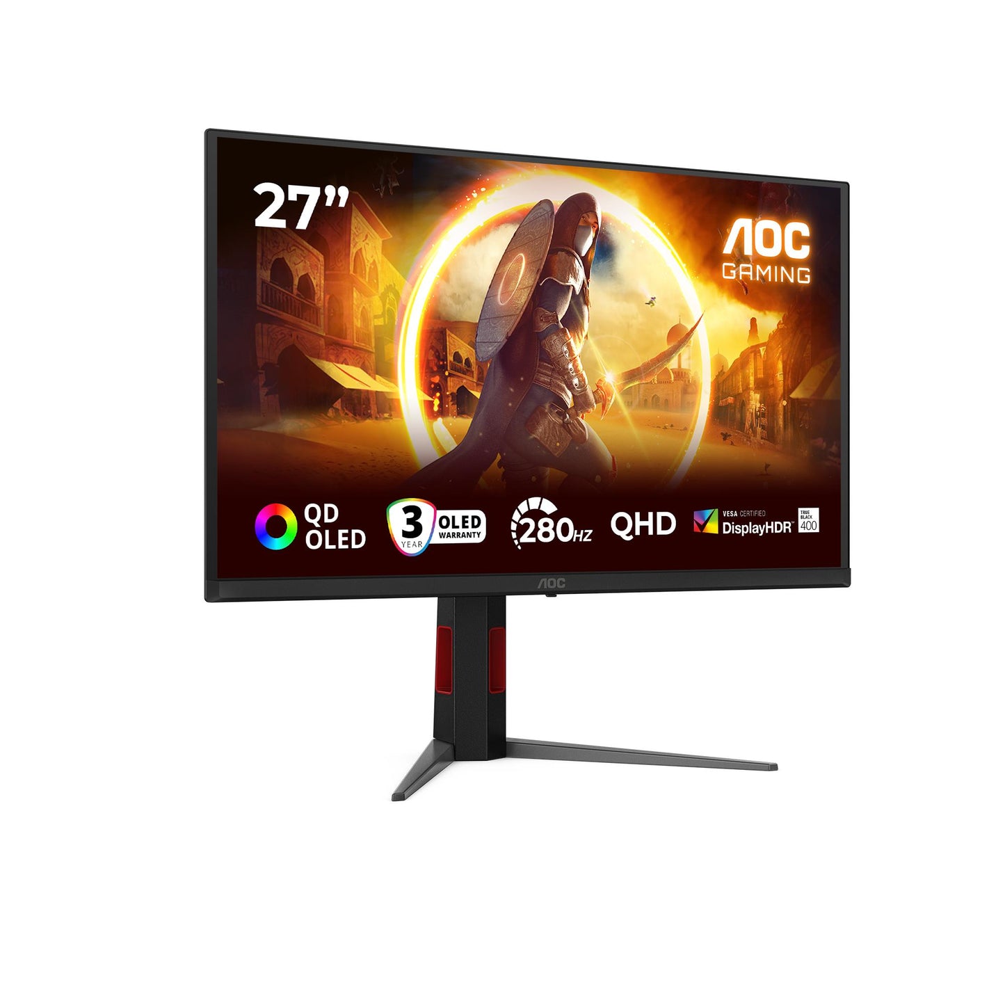 AOC LCD Monitor AOC 27 " 2560 X 1440 Pixels Quad HD Native Aspect Ratio 16:9 QD-OLED Flat