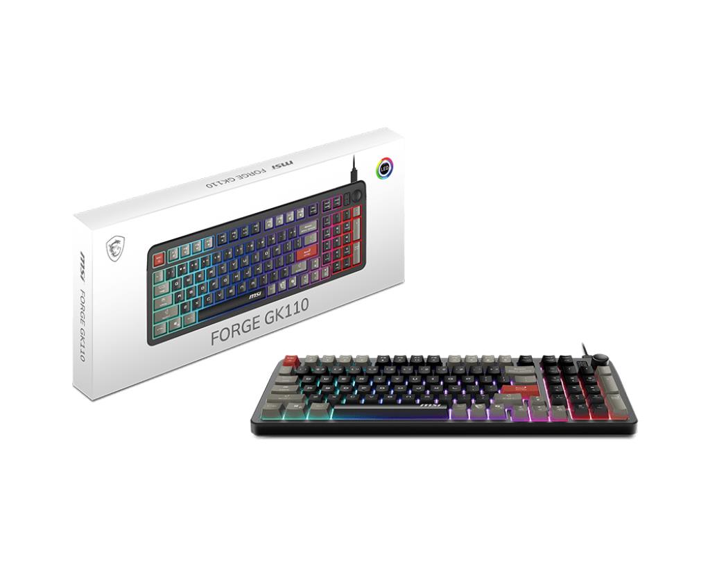 MSI Keyboard Gaming Black US / Forge GK110 US