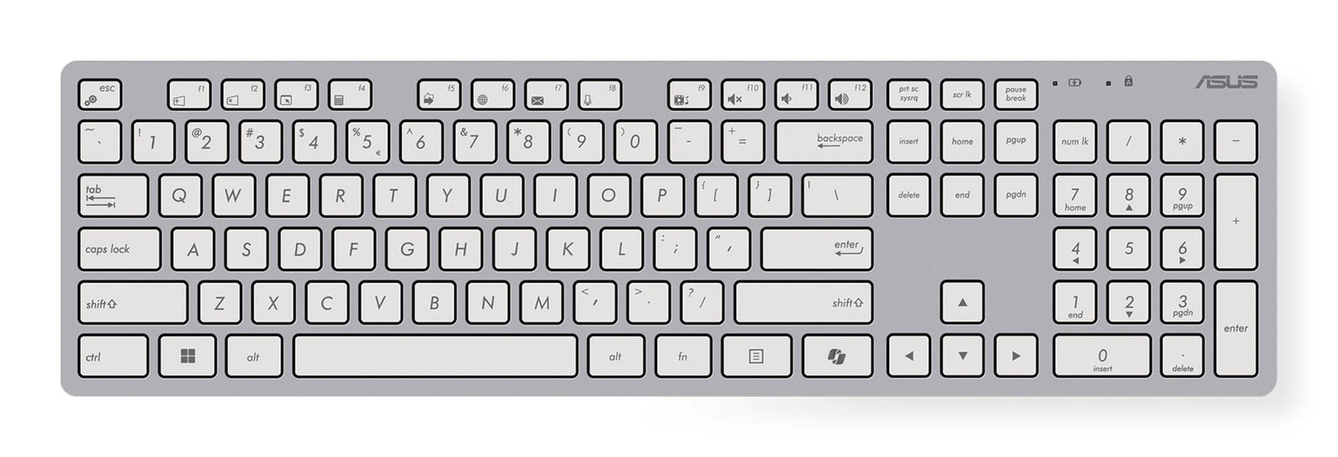 Asus Keyboard + Mouse Wireless Optical W5000 - White