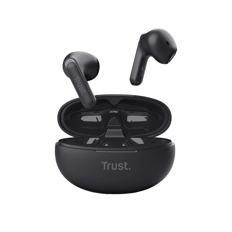 Trust Headset Earphones Yavi Bluetooth ENC - Black