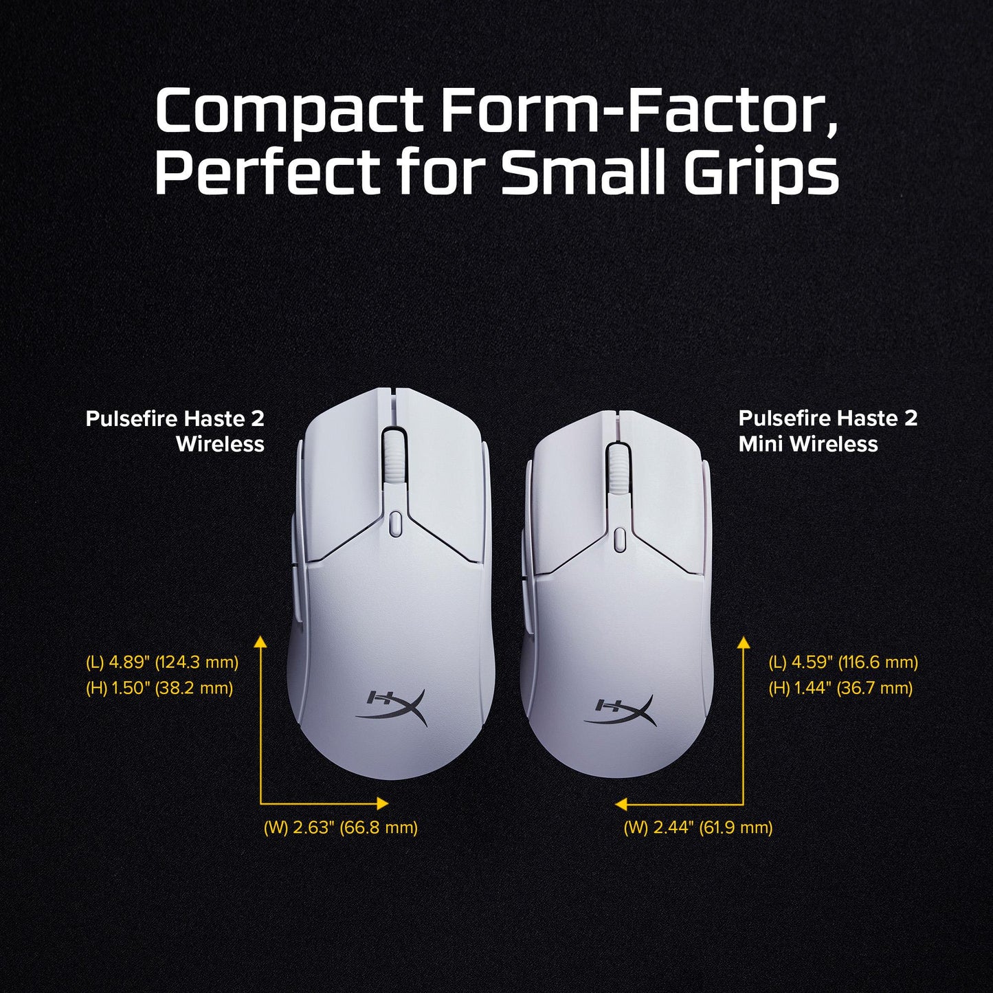Hyperx Mouse USB Optical Hyperx PF / HAS2 Miniwl WHT