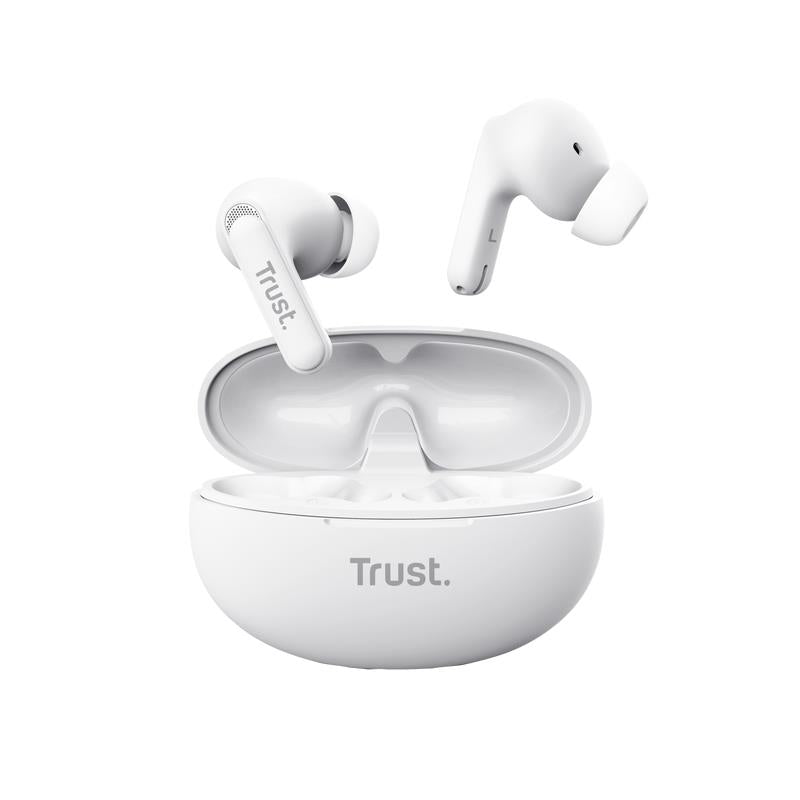 Trust Headset Earbuds Yavi Bluetooth ENC - White