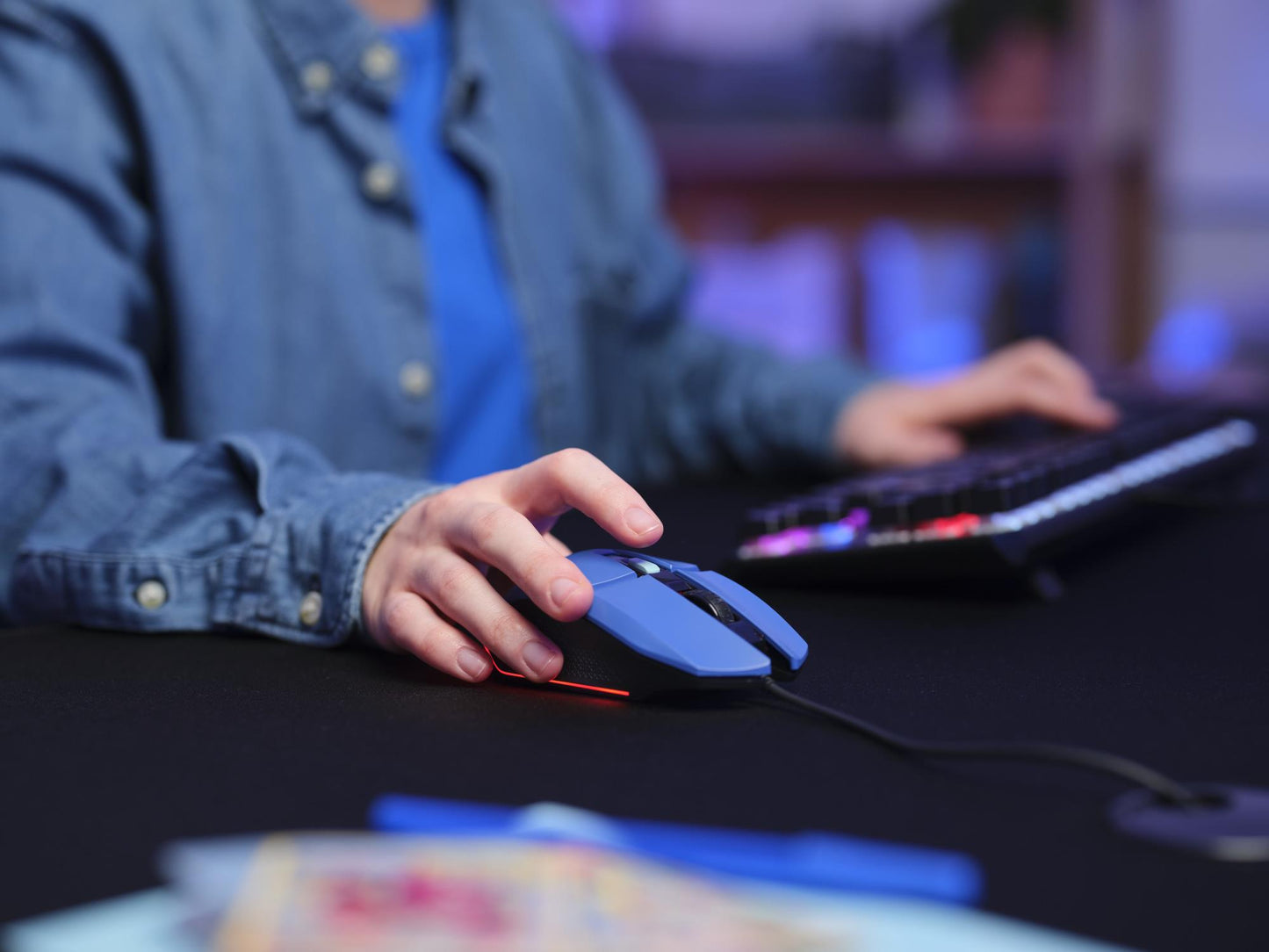 Trust Mouse USB Optical Blue - GXT109B