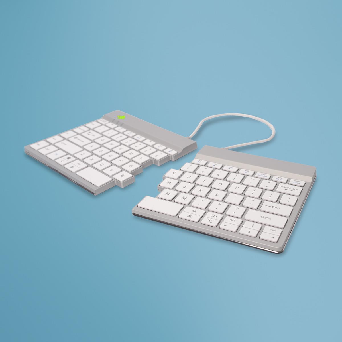 R-GO Tools Keyboard Wireless Compact Break - White