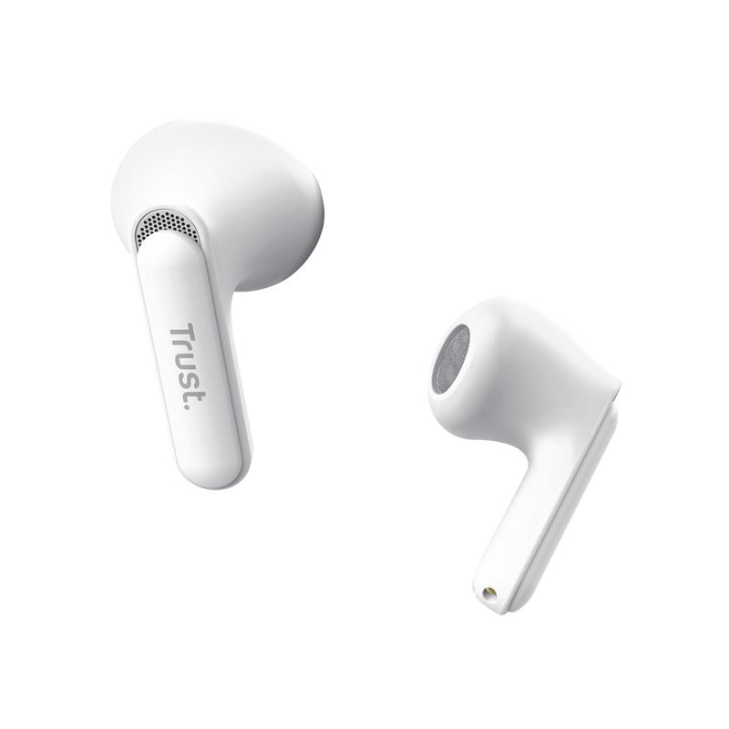 Trust Headset Earphones Yavi Bluetooth ENC - White