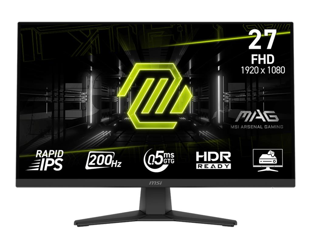 MSI LCD Monitor MSI MAG 272F 27" Gaming Matte Panel IPS 1920X1080 16:9 200Hz 0.5 Ms Colour Black