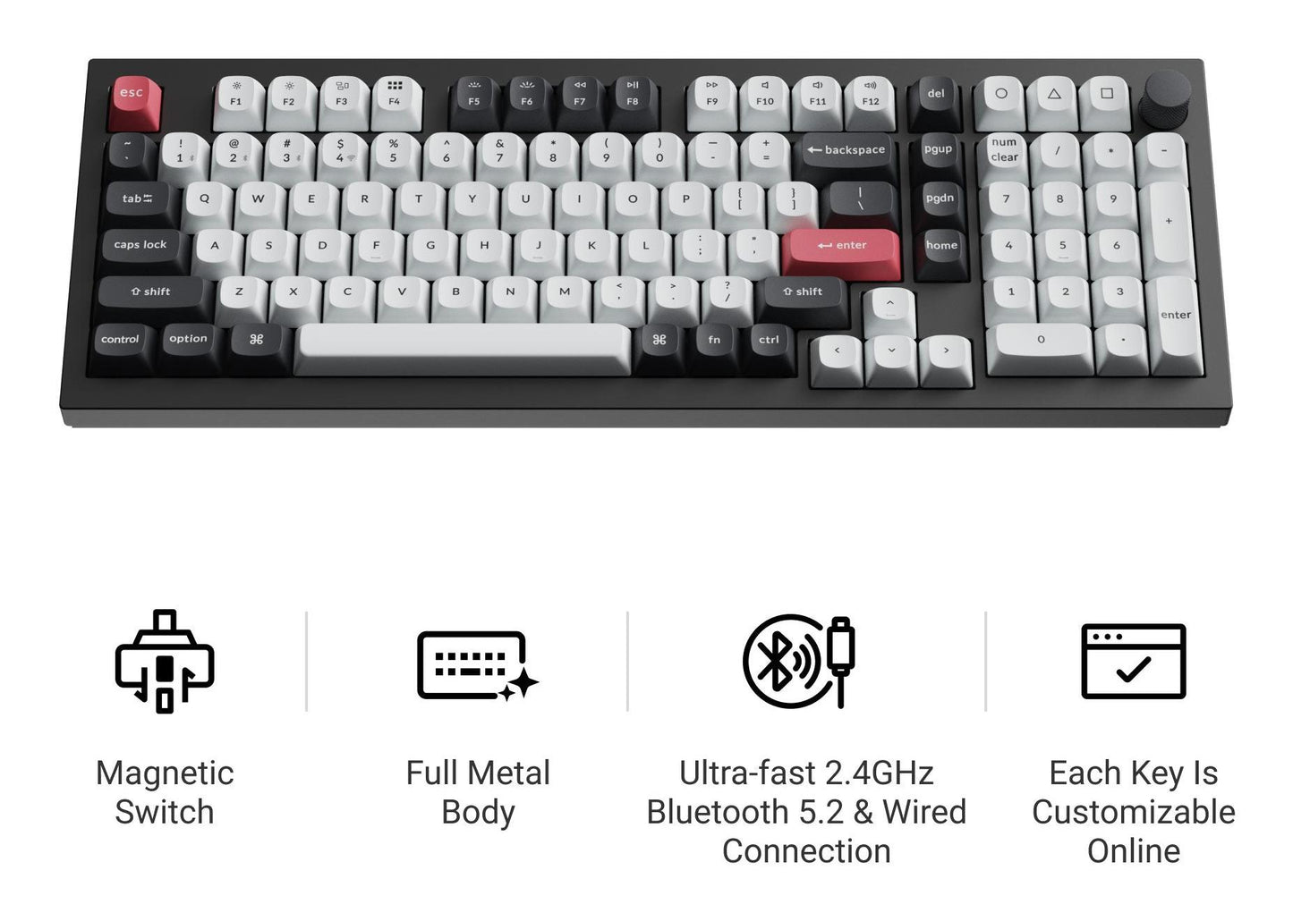 Keychron Keyboard Wireless Q5 HE RGB - Shell