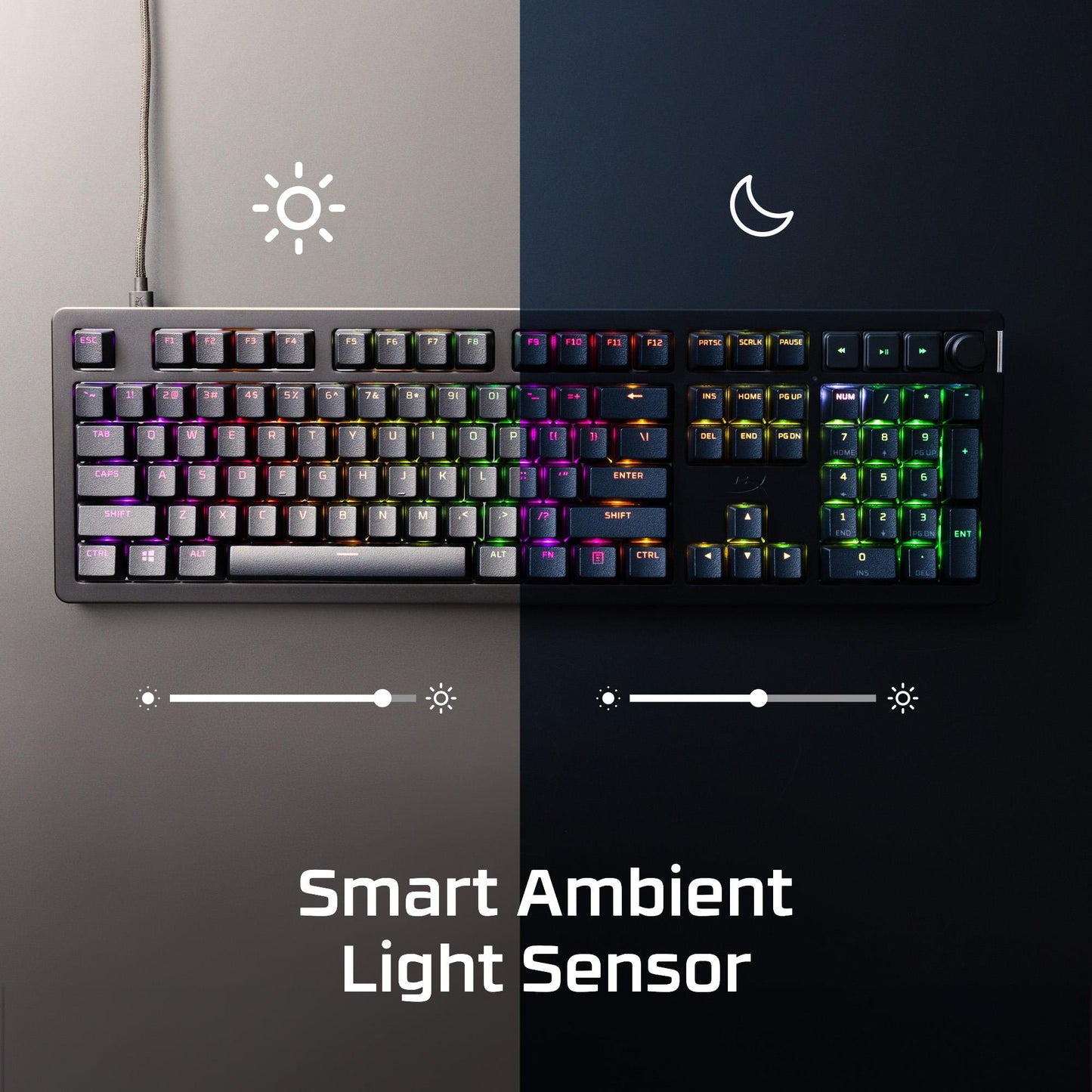 Hyperx Keyboard Alloy Rise Black - 7G7A3AA#ABA