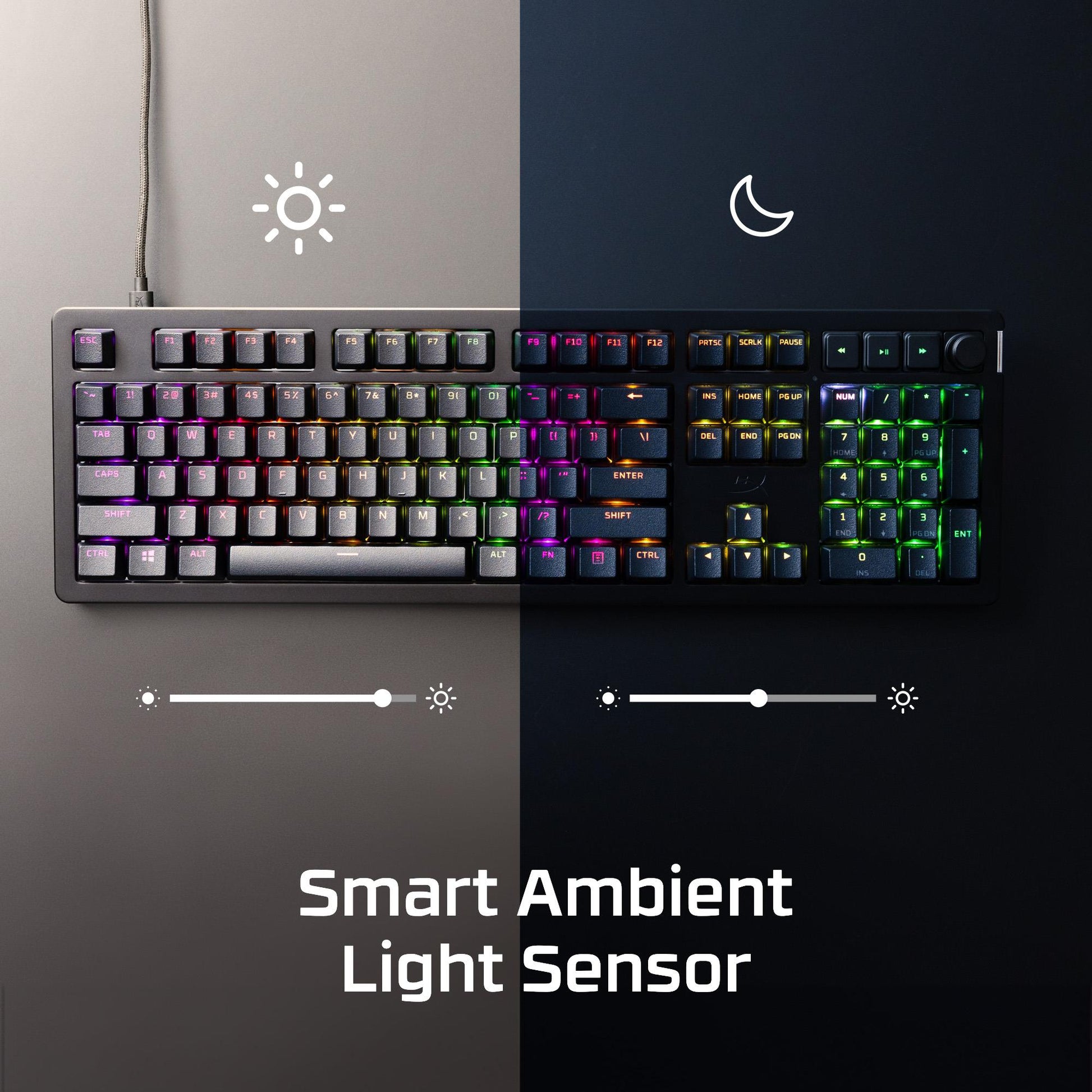Hyperx Keyboard Alloy Rise Black - 7G7A3AA#ABA