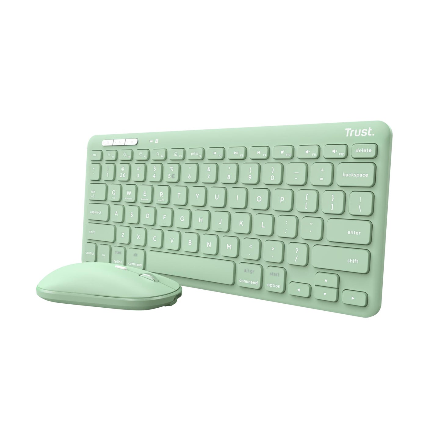 Trust Keyboard + Mouse Wireless Lyra - Green