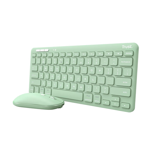 Trust Keyboard + Mouse Wireless Lyra - Green