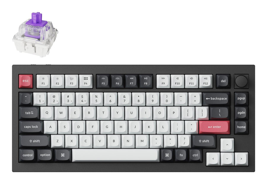 Keychron Keyboard Wireless Q1 HE RGB - Carbon