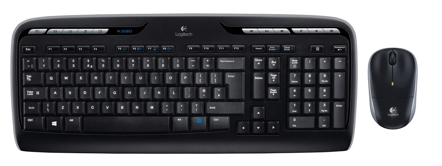 Logitech Keyboard + Mouse Combo MK330 - English