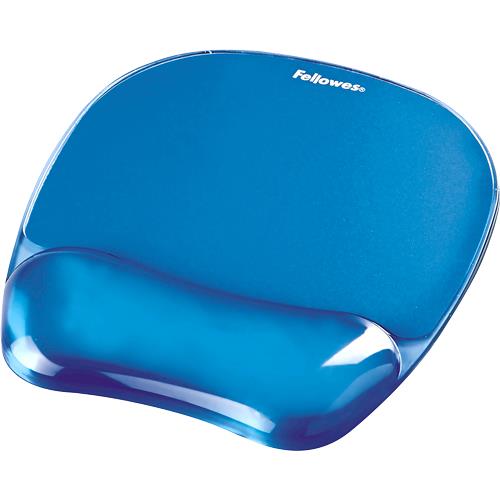 Fellowes Mouse Pad Crystal GEL - Blue