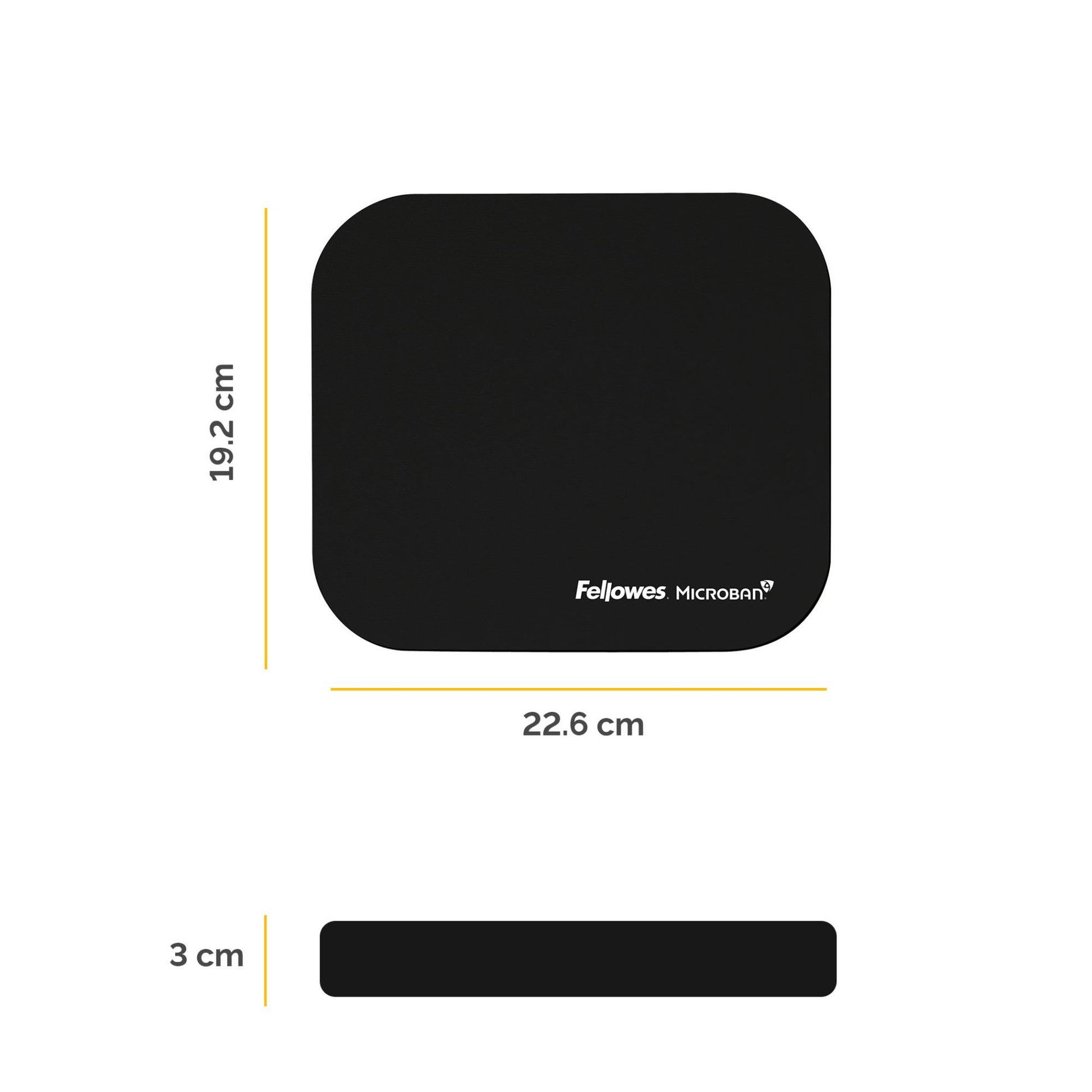 Fellowes Mouse Pad Microban - Black