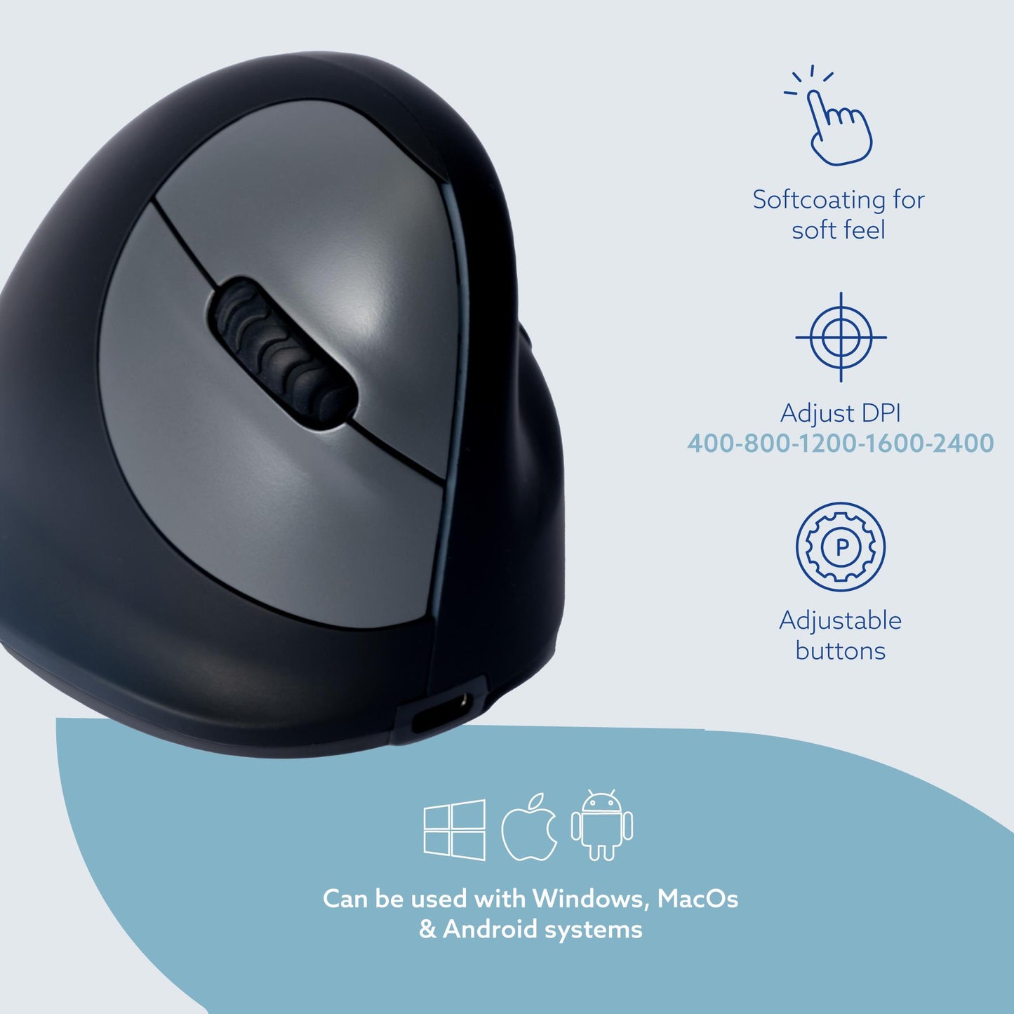 R-GO Tools Mouse USB Optical Break - Black