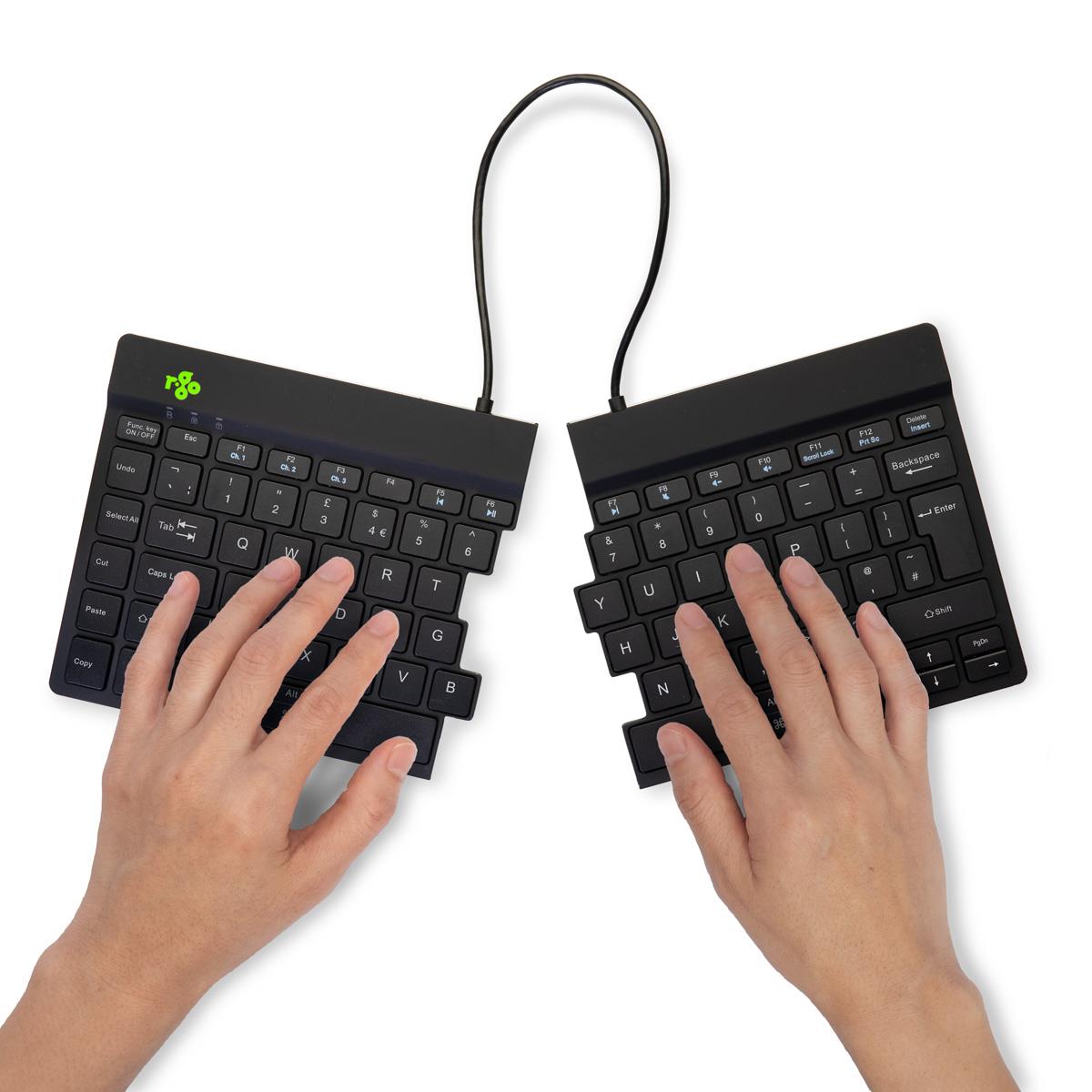 R-GO Tools Keyboard Wireless Compact Break - Black