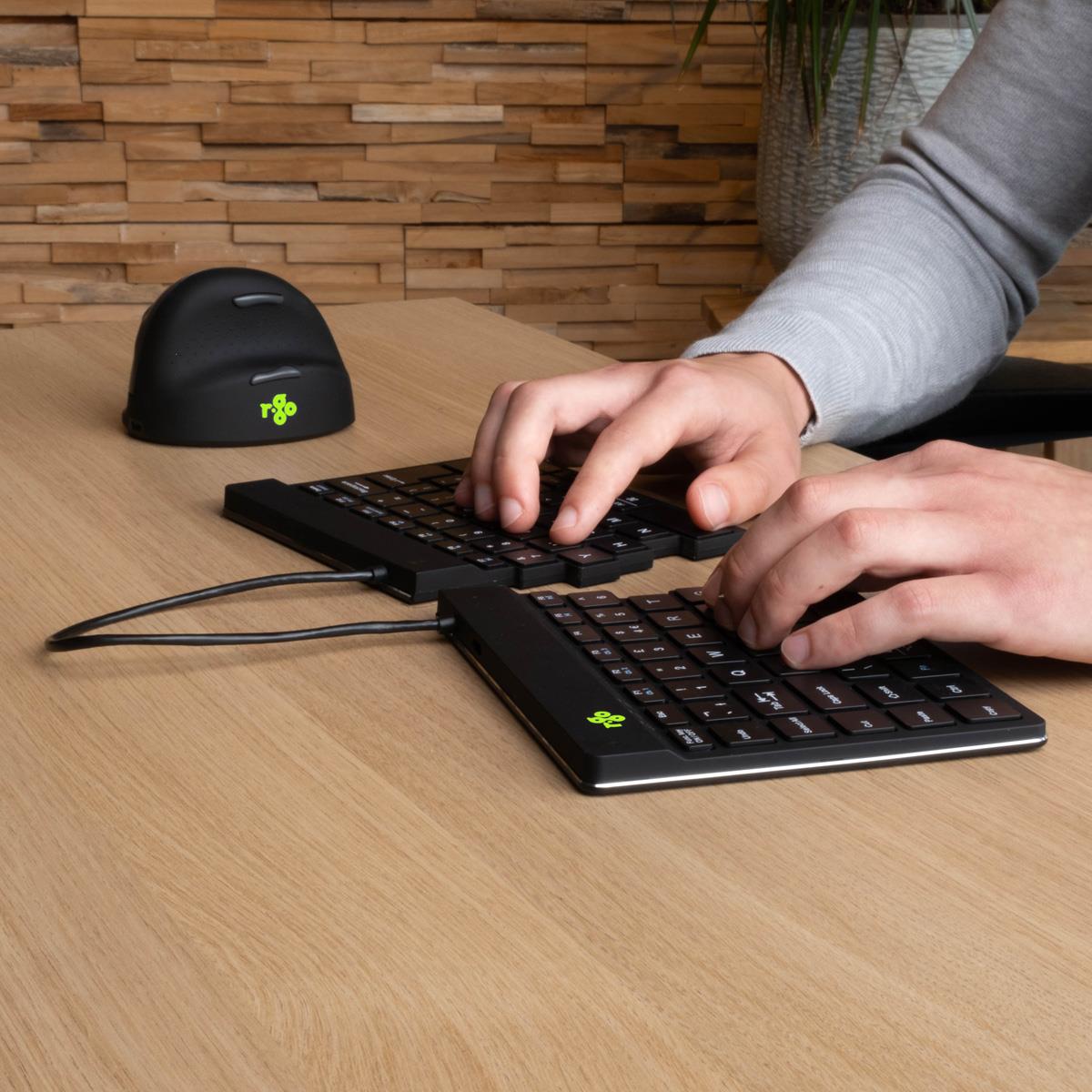 R-GO Tools Keyboard Wireless Compact Break - Black