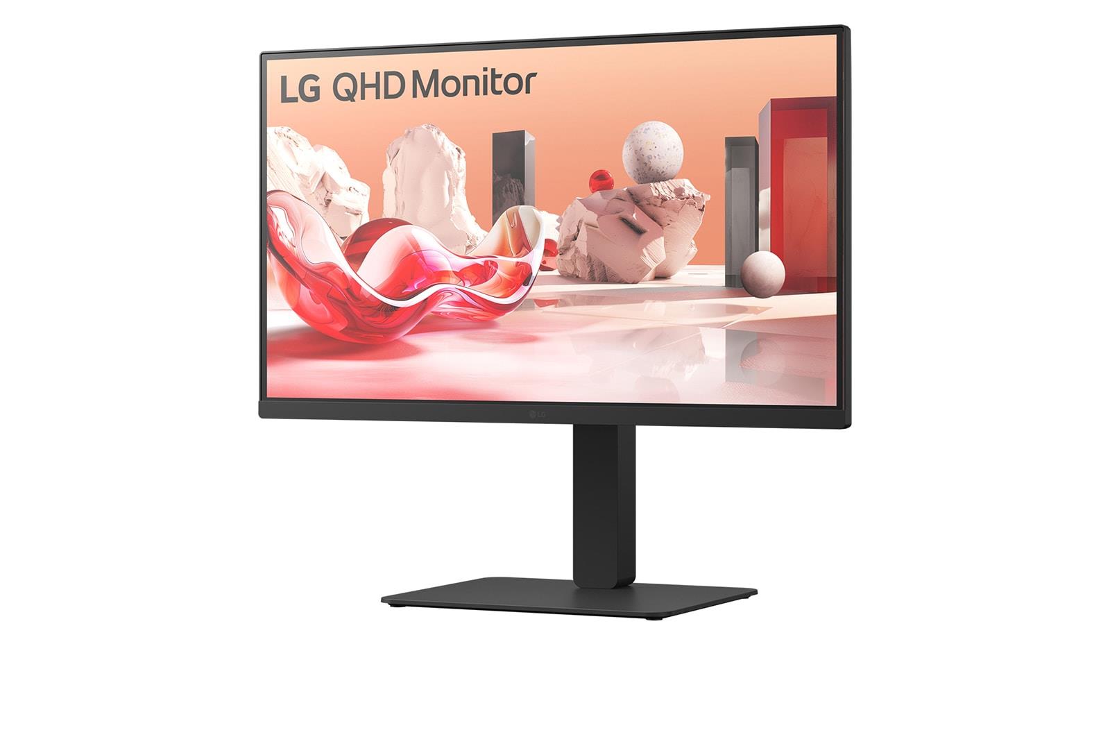 LG LCD Monitor LG 27BA75QB-B 27" Panel IPS 2560X1440 16:9 100Hz Matte Speakers Swivel Pivot Height Adjustable Tilt Colour Black