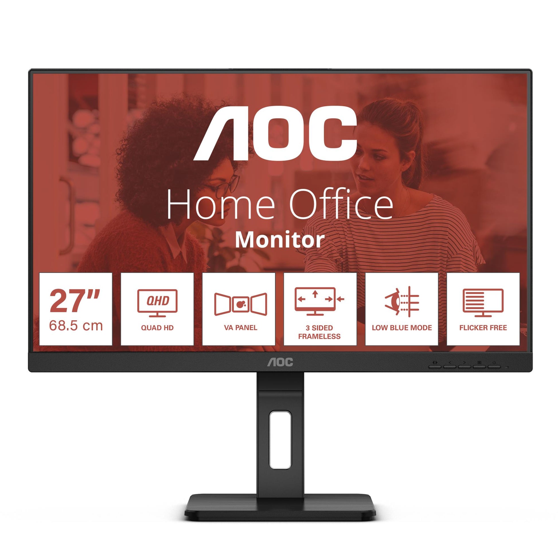 AOC LCD Monitor AOC 27 " 2560 X 1440 Pixels Quad HD Native Aspect Ratio 16:9 Flat