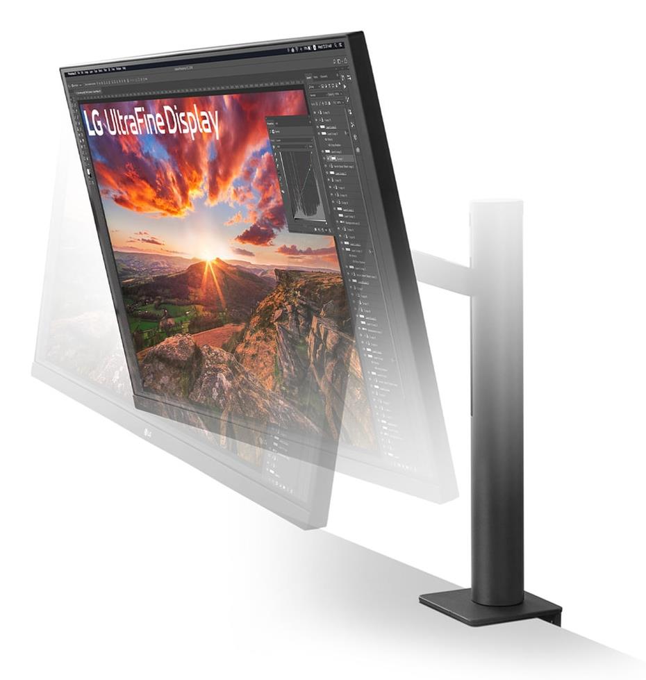 LG LCD Monitor LG 31.5" Panel IPS 3840X2160 16:9 60Hz 5 Ms Speakers Swivel Pivot Height Adjustable Tilt Colour Black