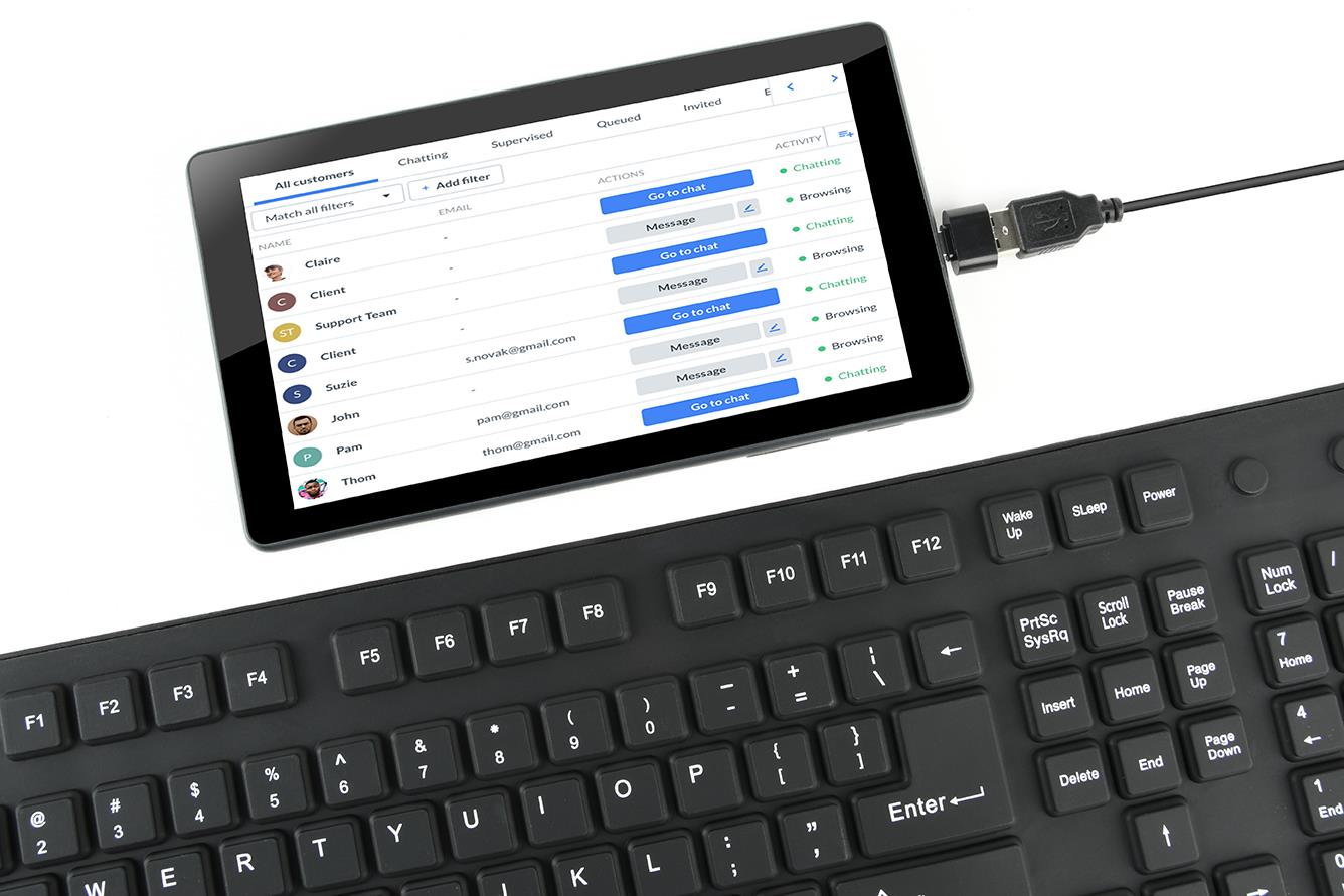 Gembird Keyboard Flexible USB English - Black