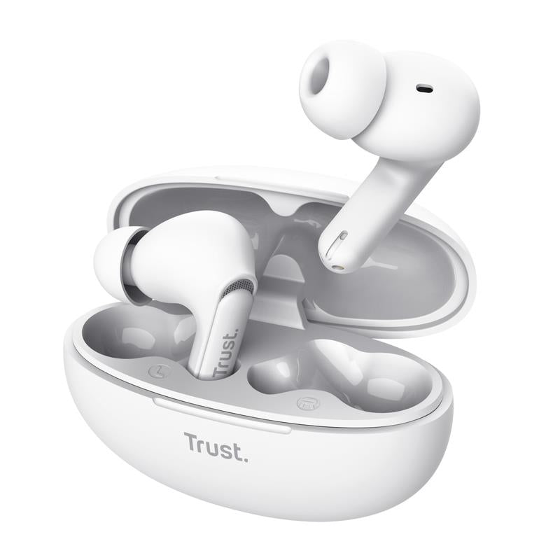 Trust Headset Earbuds Yavi Bluetooth ENC - White