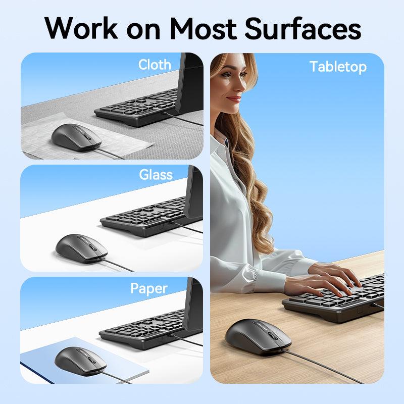Vention Mouse USB Optical Black - Ktabg