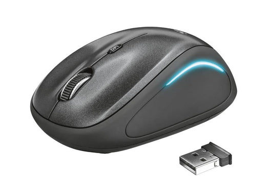 Trust Mouse USB Optical Wireless YVI FX - Black