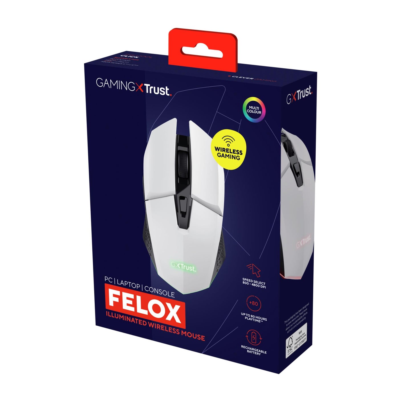 Trust Mouse USB Optical Wireless White - GXT110W