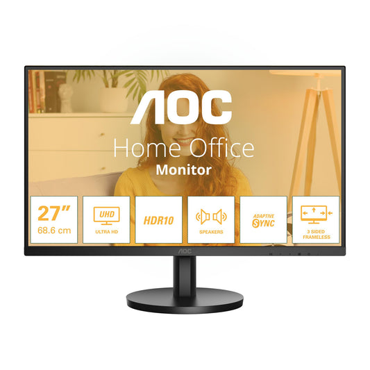 AOC LCD Monitor AOC 27 " 3840 X 2160 Pixels 4K Ultra HD Native Aspect Ratio 16:9 LCD Flat