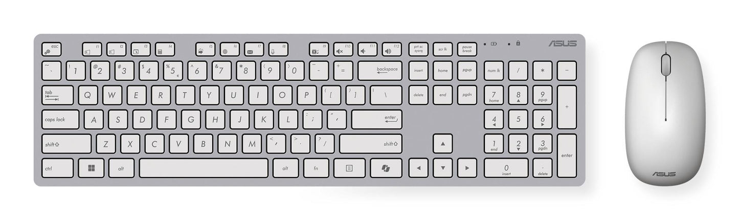 Asus Keyboard + Mouse Wireless Optical W5000 - White