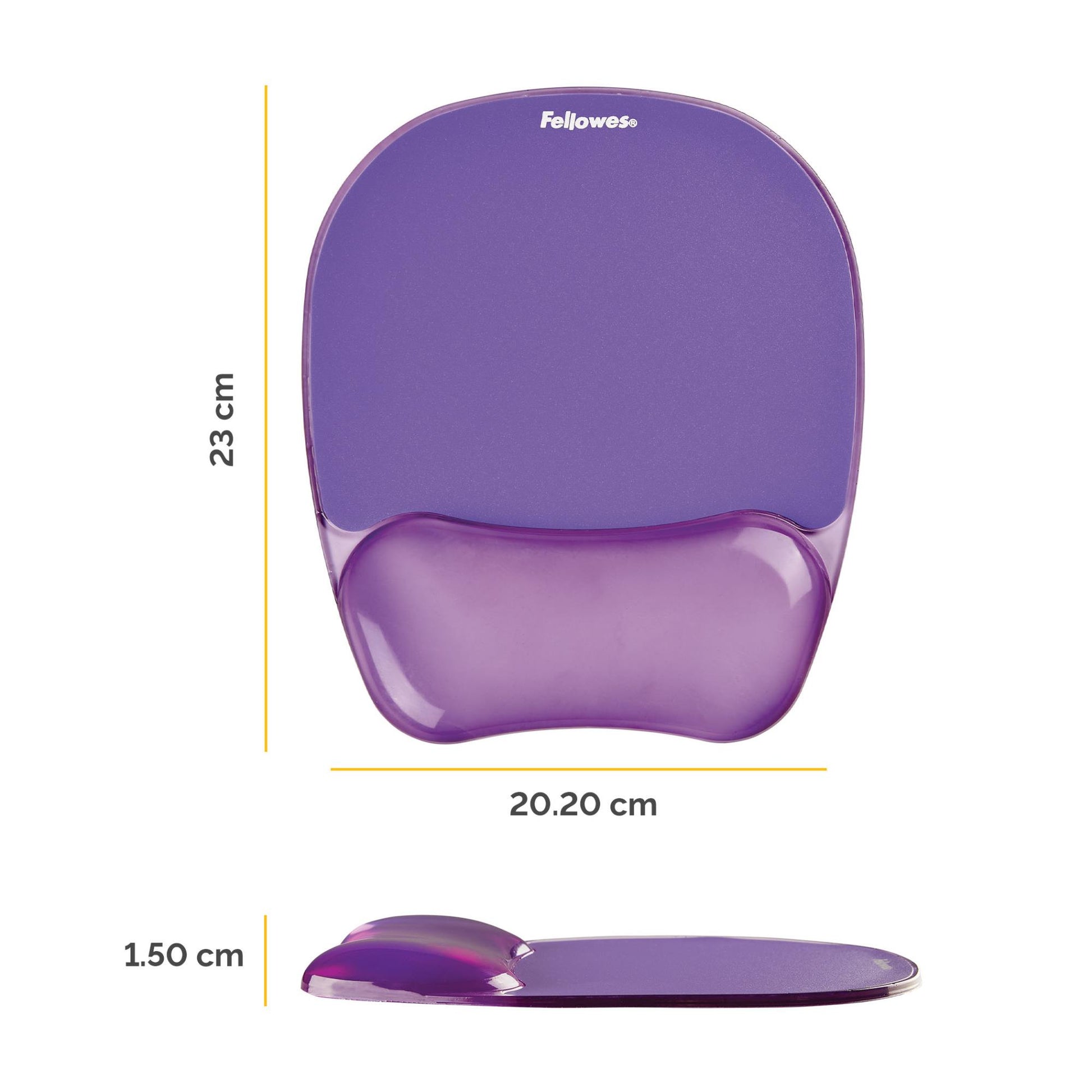 Fellowes Mouse Pad Crystal GEL - Purple